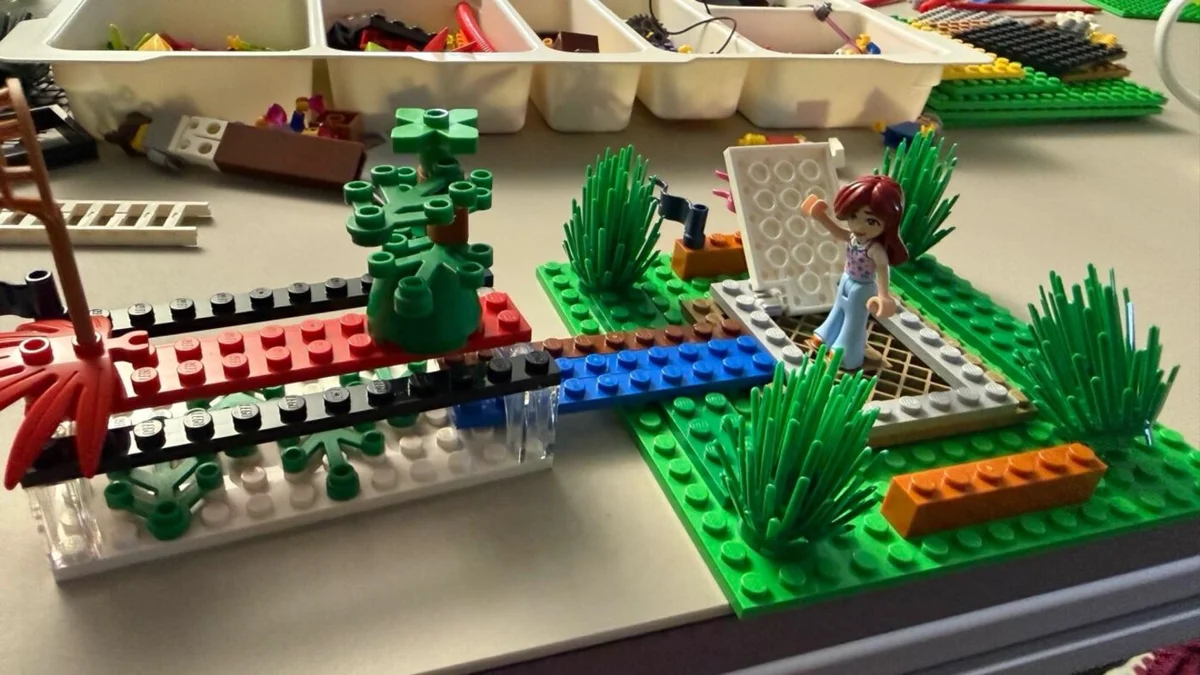 Munich workshop session with LEGO Serious Play kits on the table